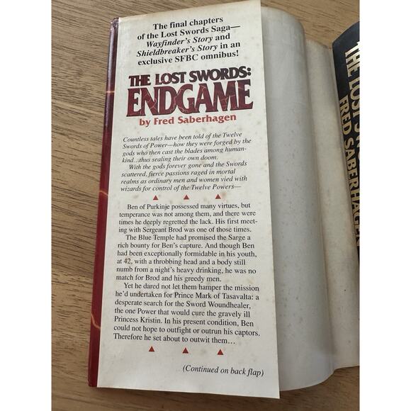 The Lost Swords Endgame, Fred Saberhagen, Tor Books, HB/DJ/ 1994 Novel VTG - Picture 7 of 12